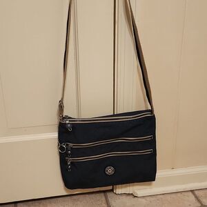 Kipling "Alvar" Dark Blue Crossbody Bag